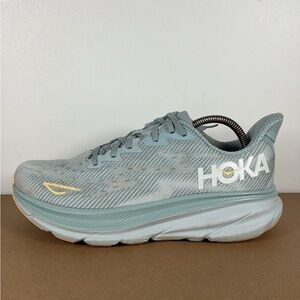 Hoka One One Clifton 9 Low Cloud Blue Mens Size 9.5 D Running Shoe 1127895-CBIF